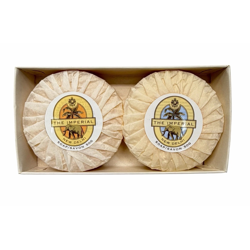 Vintage Bath Soaps The Imperial New Delhi Upscale Hotel Made In France Souvenirs